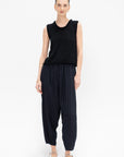 Tencel Dobby Sarrouel Pants, Charcoal