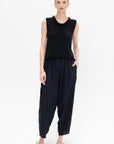 Tencel Dobby Sarrouel Pants, Charcoal