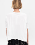 Recycled Cotton Relaxed Short Sleeve T-Shirt, White