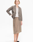 Bemberg Taffeta Slip Under Skirt, Khaki