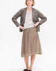 Bemberg Taffeta Slip Under Skirt, Khaki