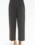 PAS DES CALAIS - Wide Wool Pants, Khaki