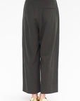 PAS DES CALAIS - Wide Wool Pants, Khaki