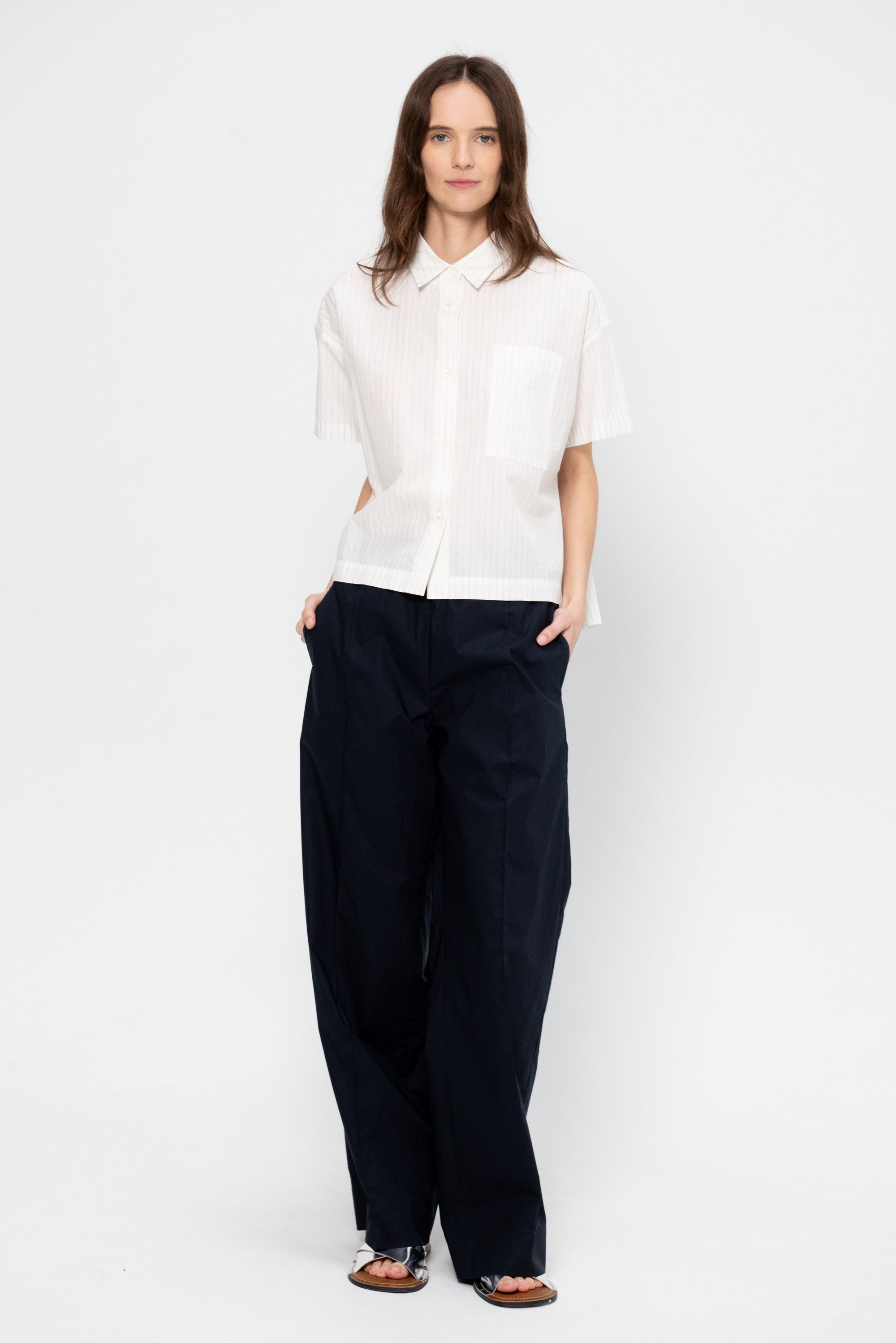 Trousers, Blue-Black