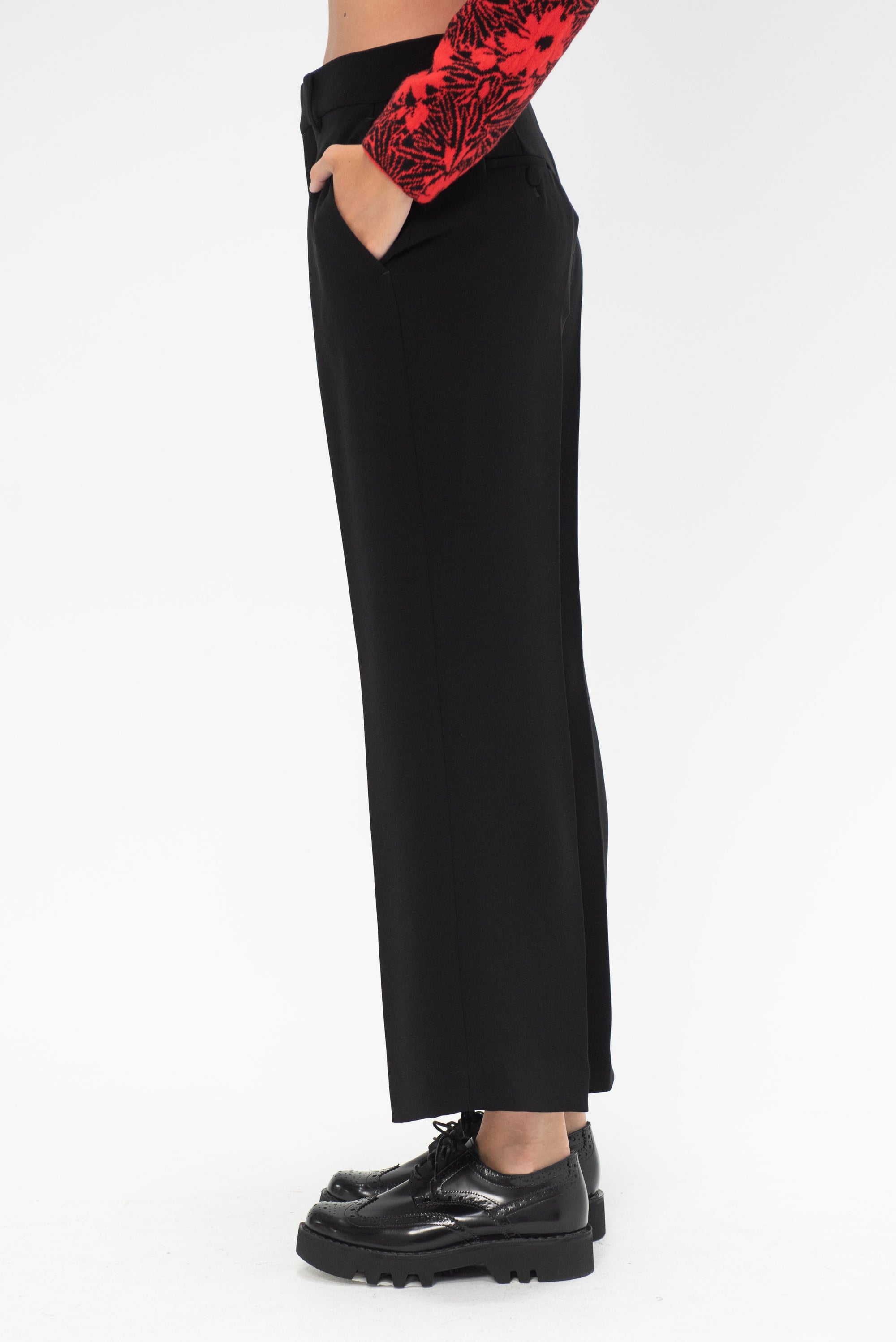 PLAN C - Trousers, Black