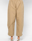 Elasticated Technical Panama Pants, Sand