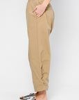 Elasticated Technical Panama Pants, Sand