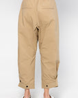 Elasticated Technical Panama Pants, Sand