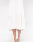 Pleated Skirt, Chalk