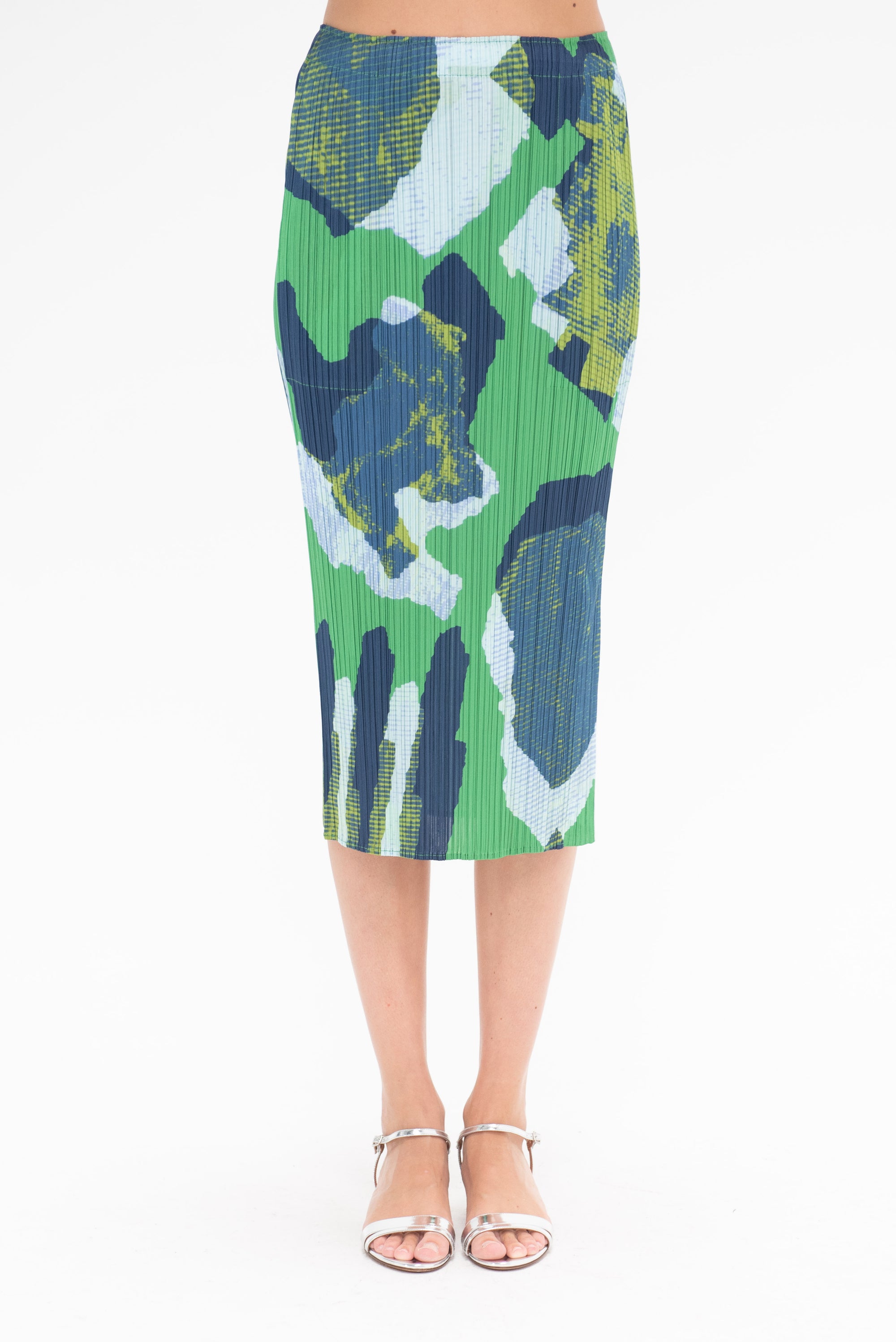 PLEATS PLEASE BY ISSEY MIYAKE - Meteorite Skirt, Green