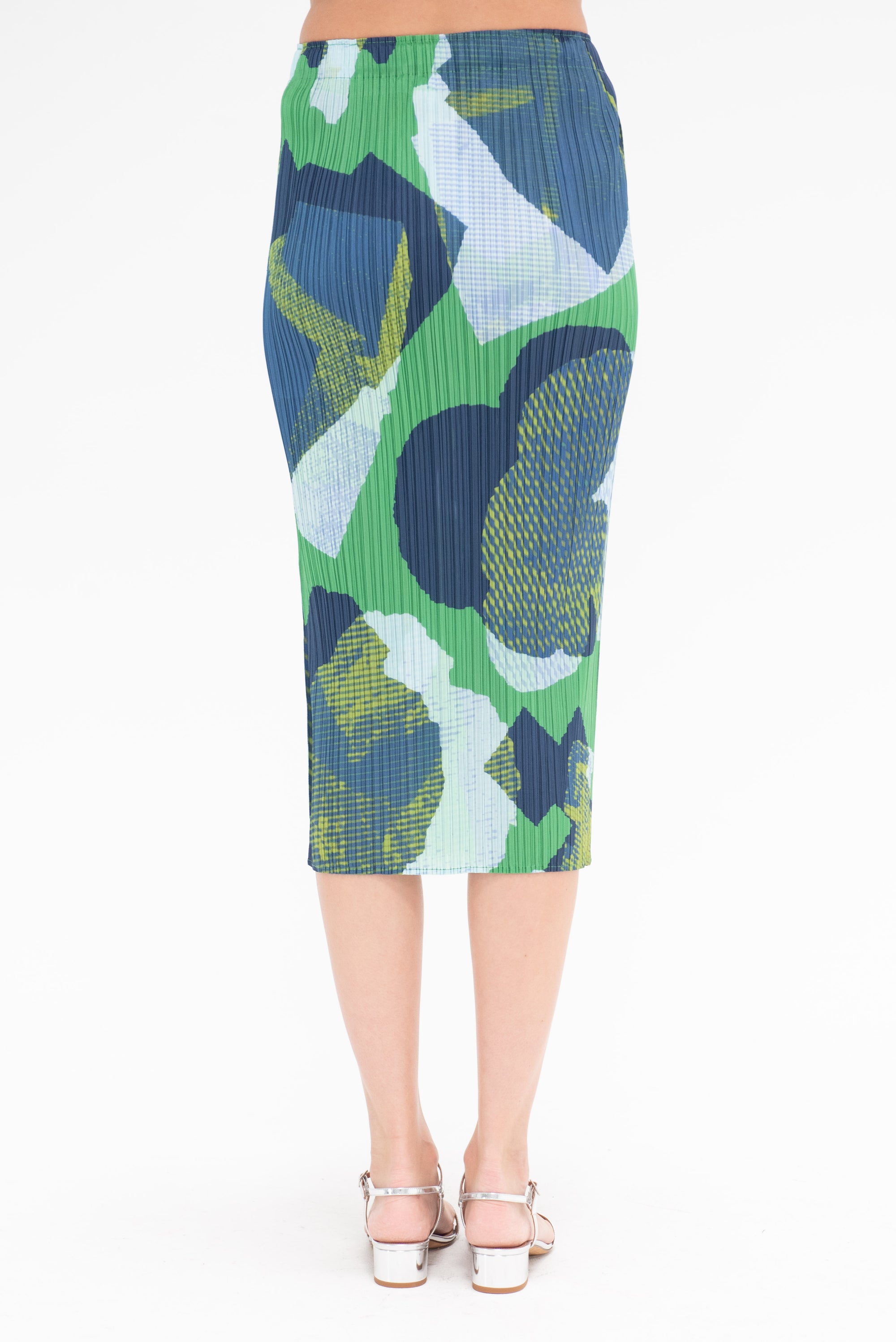 PLEATS PLEASE BY ISSEY MIYAKE - Meteorite Skirt, Green