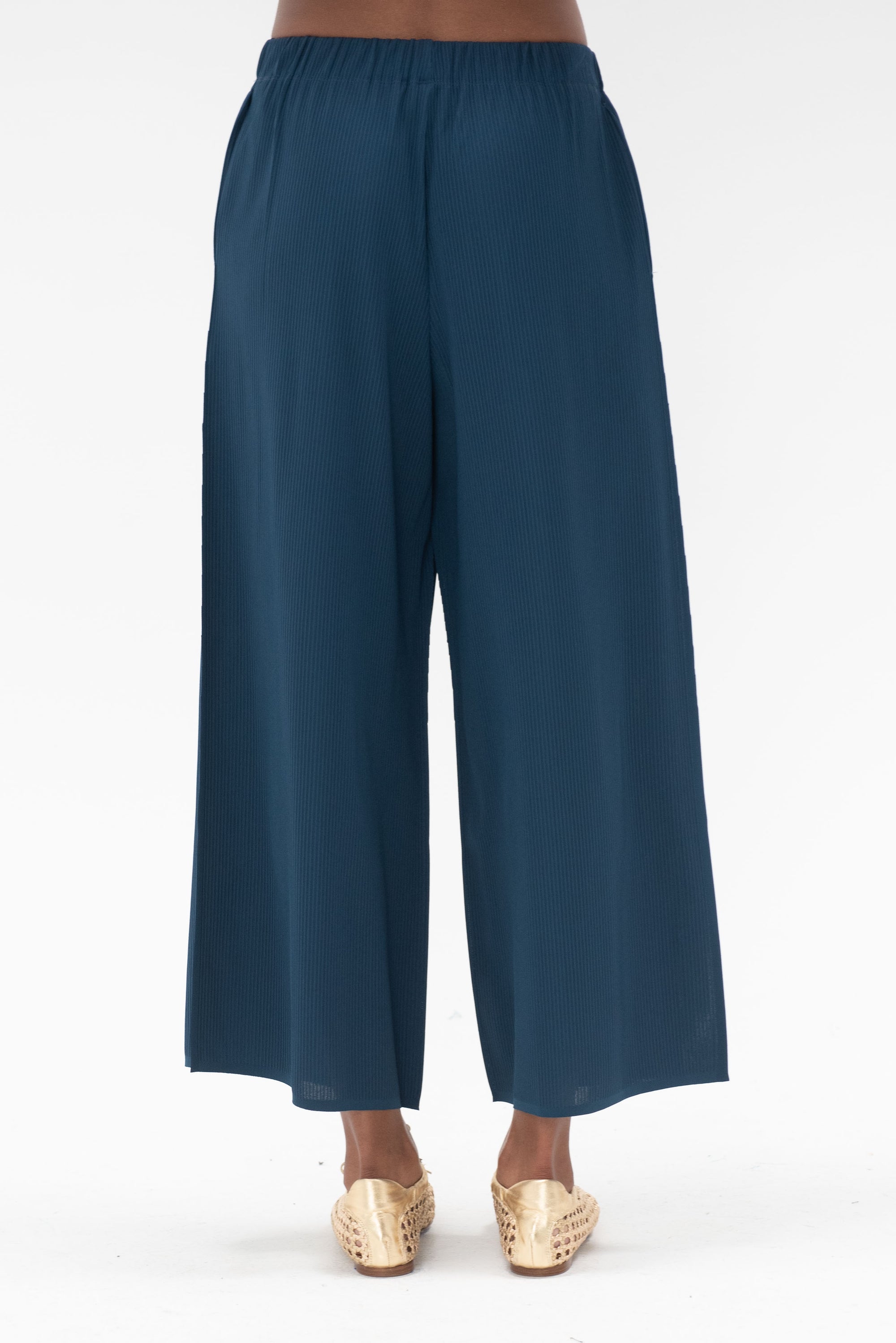 Pleats Please by Issey Miyake - A-Poc Form Pant, Navy