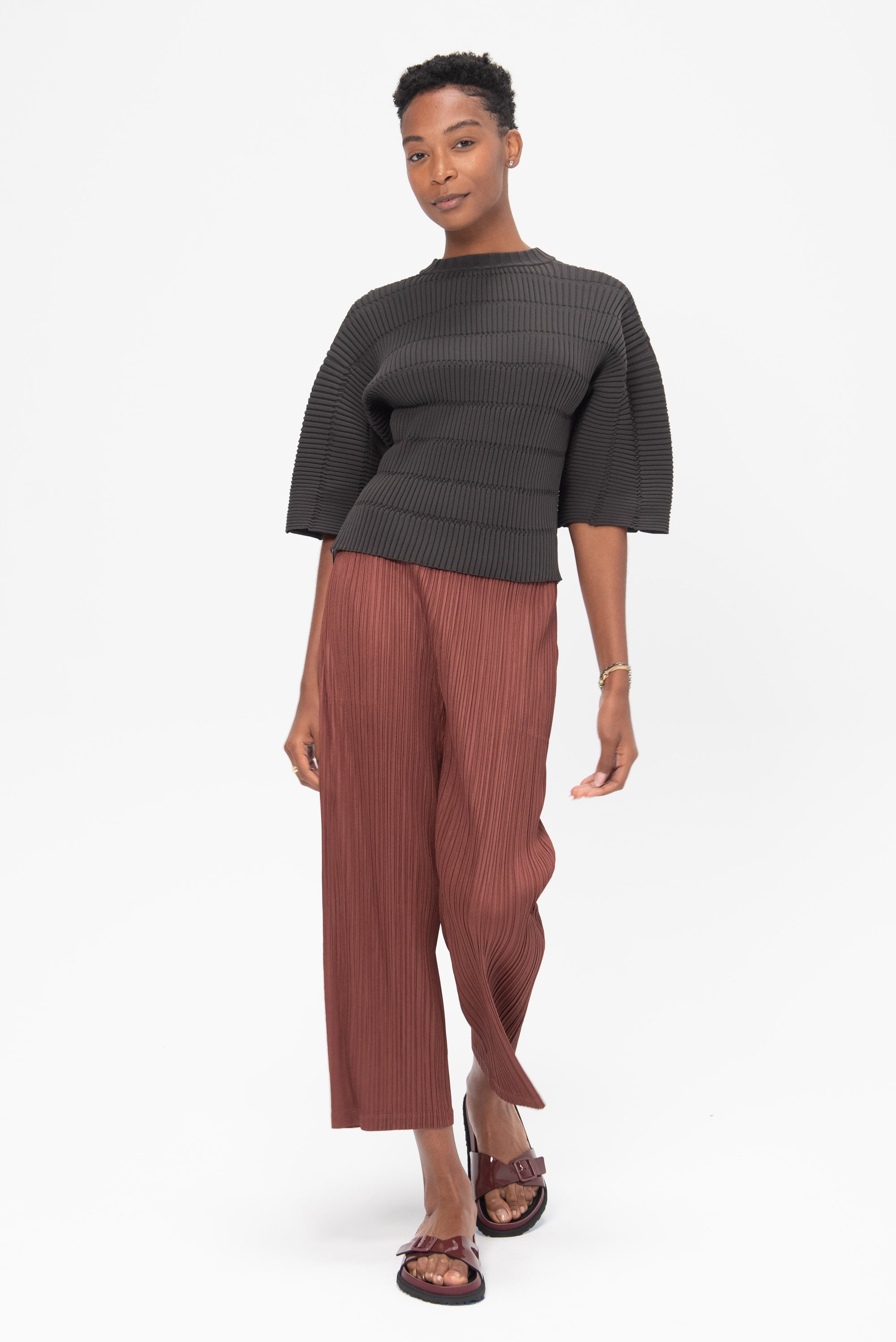 PLEATS PLEASE BY ISSEY MIYAKE - Thicker Bottoms 2 Pants, Brown