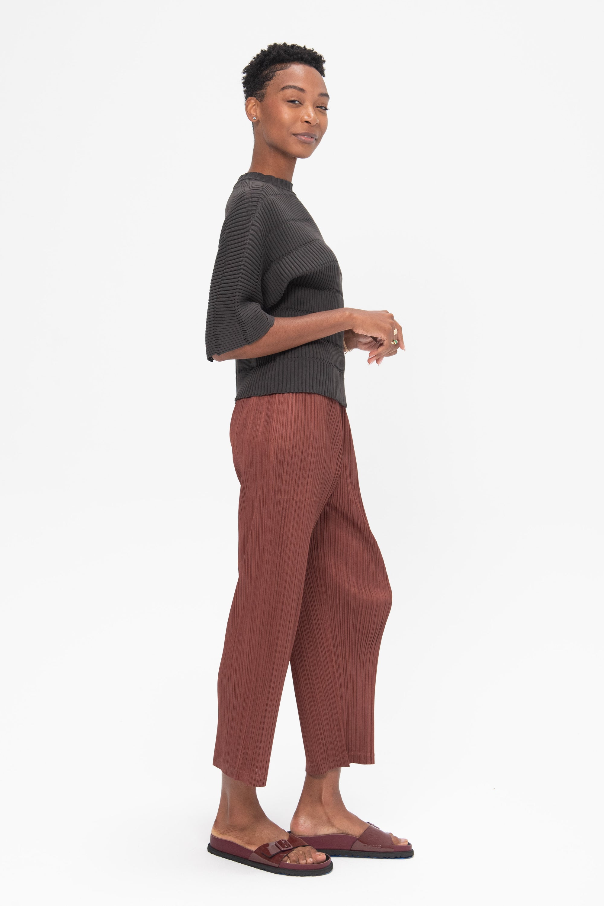 PLEATS PLEASE BY ISSEY MIYAKE - Thicker Bottoms 2 Pants, Brown