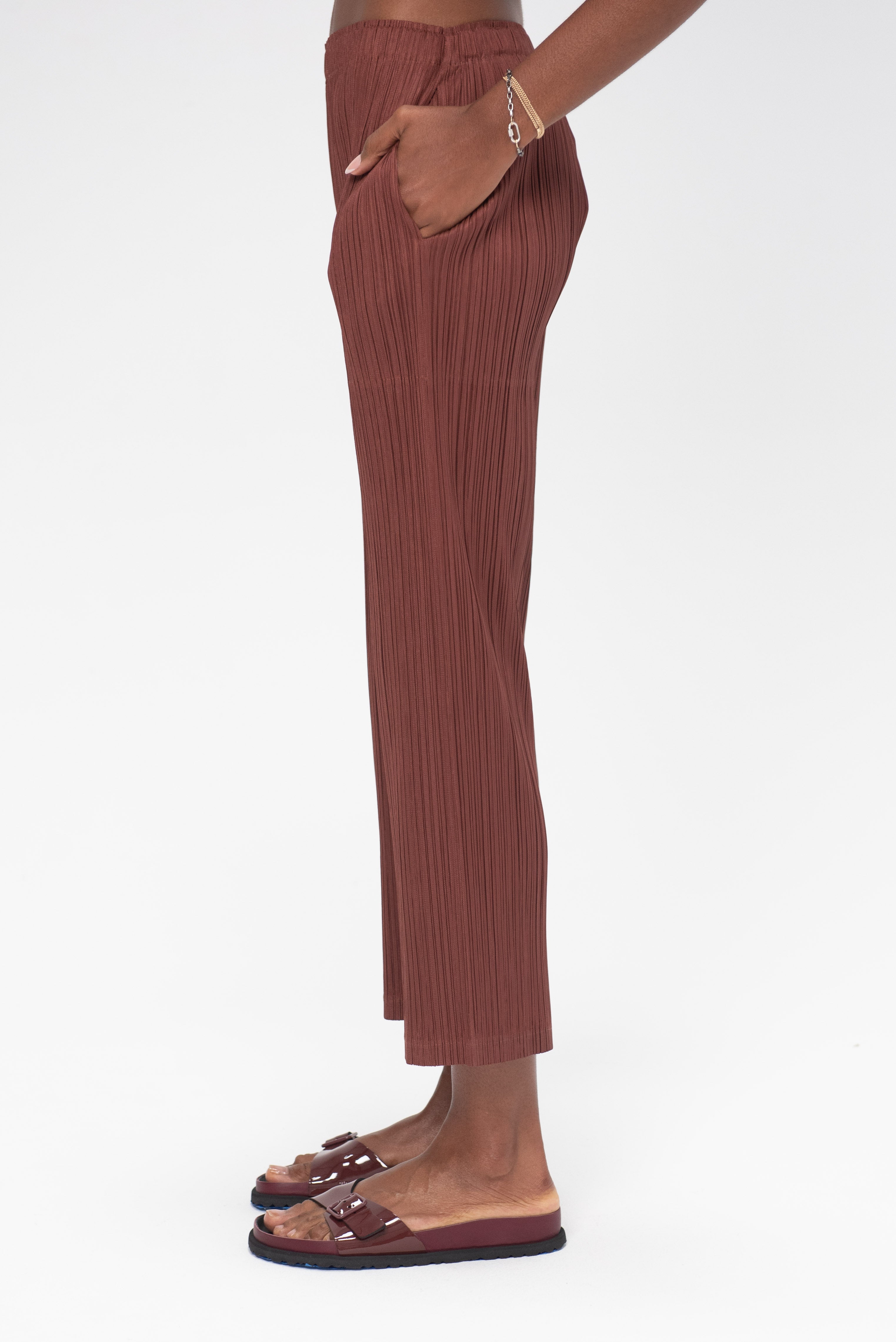 Pleats Please by Issey Miyake Thicker Bottoms 2 Pants, Brown – Kick Pleat