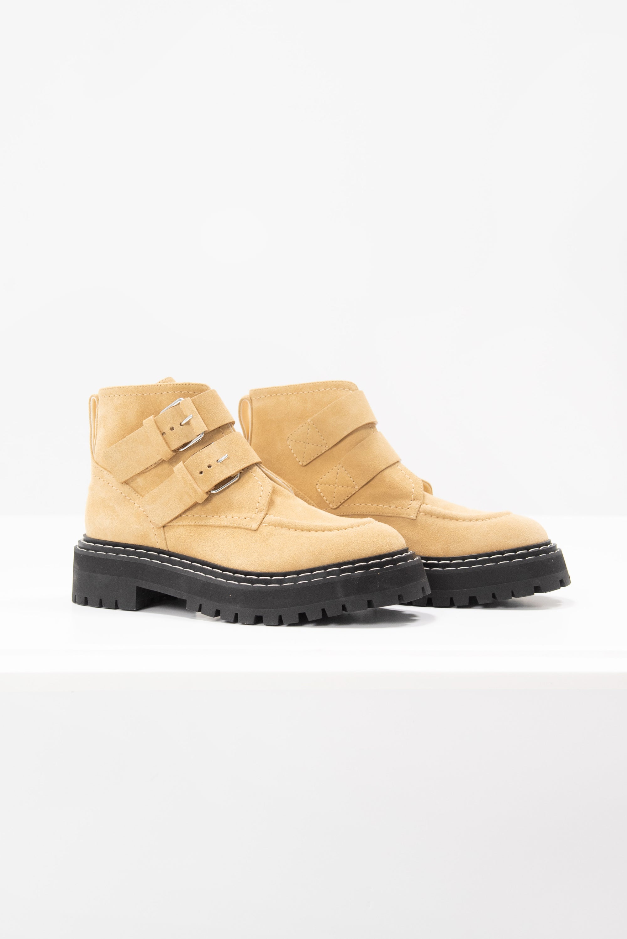 proenza schouler - Lug Sole Buckle Boots, Sand