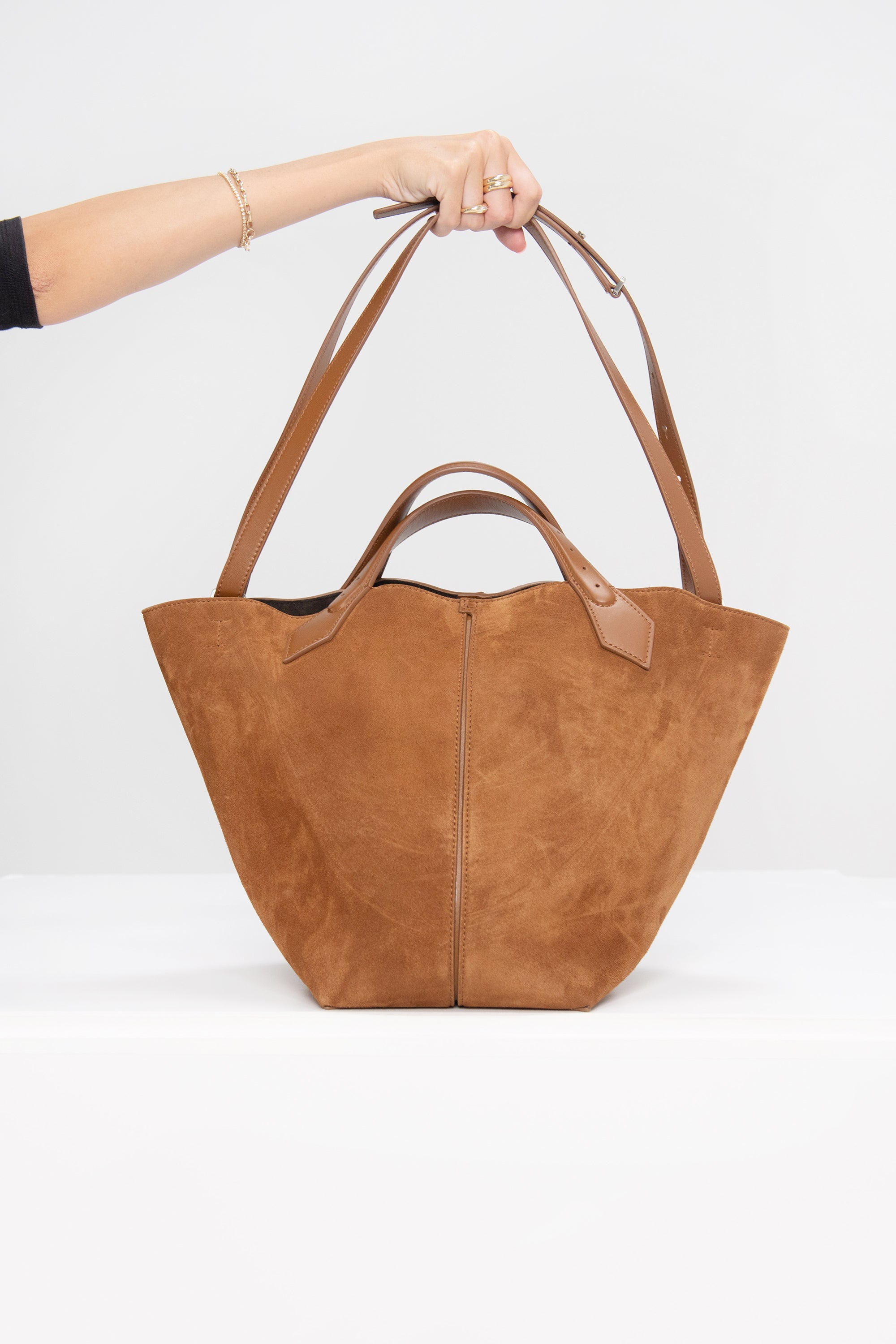 PROENZA SCHOULER - Large Chelsea Tote in Suede, Saddle