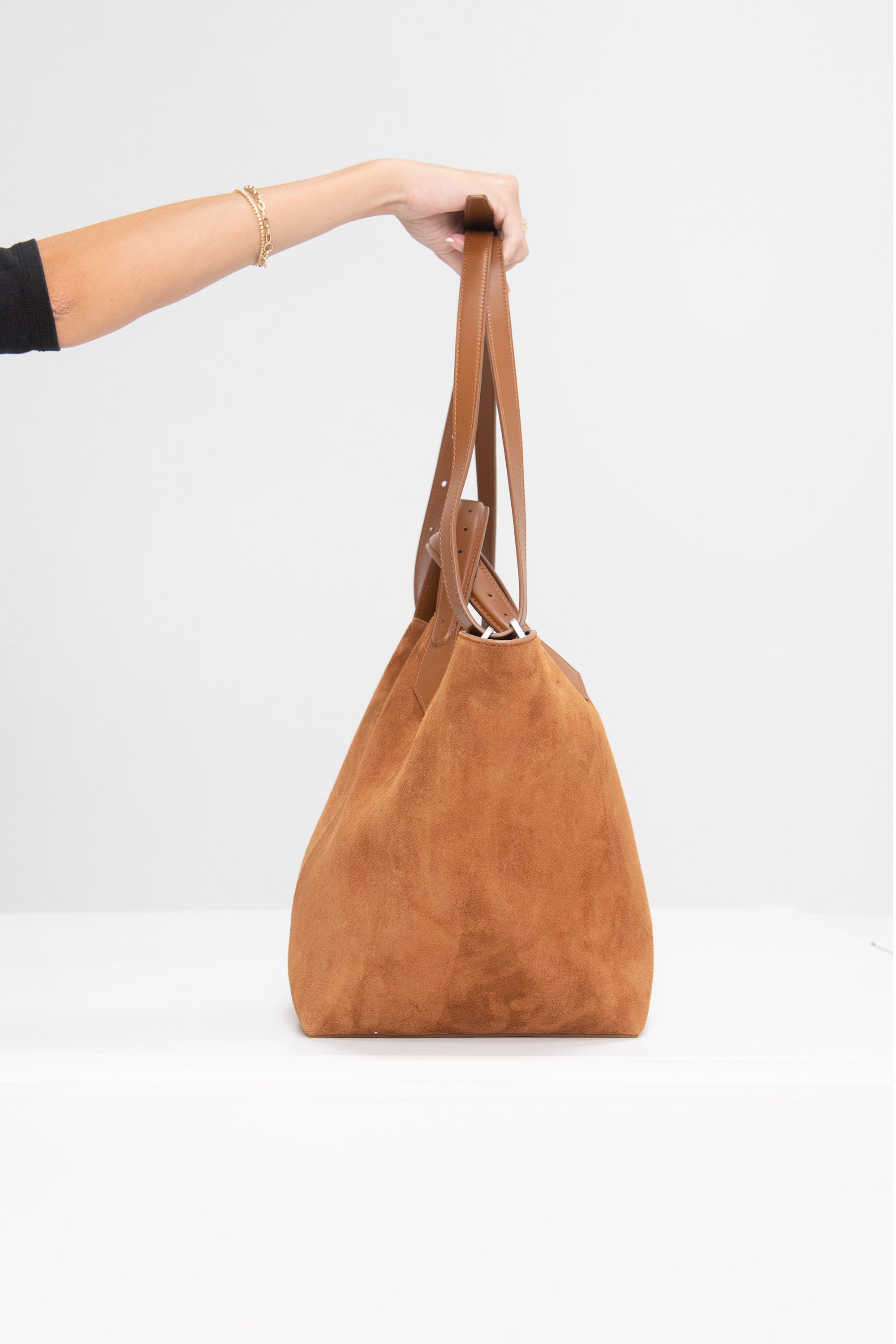 PROENZA SCHOULER - Large Chelsea Tote in Suede, Saddle