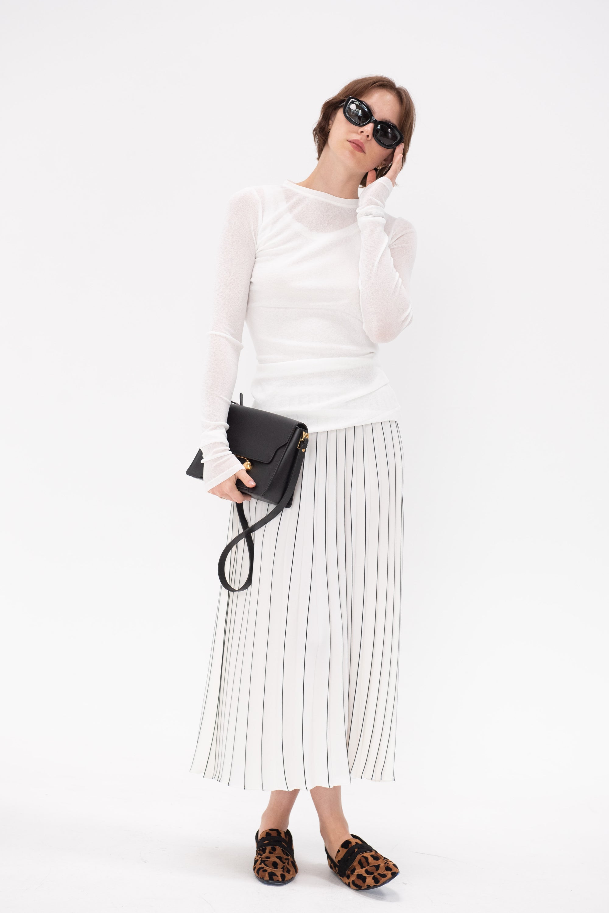 Proenza Schouler White Label - Miles Skirt, White & Black