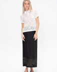 Jasmine Skirt Stretch Lace, Black