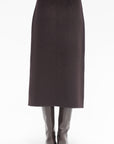 PROENZA SCHOULER WHITE LABEL - Adrian Skirt in Brushed Wool, Hickory