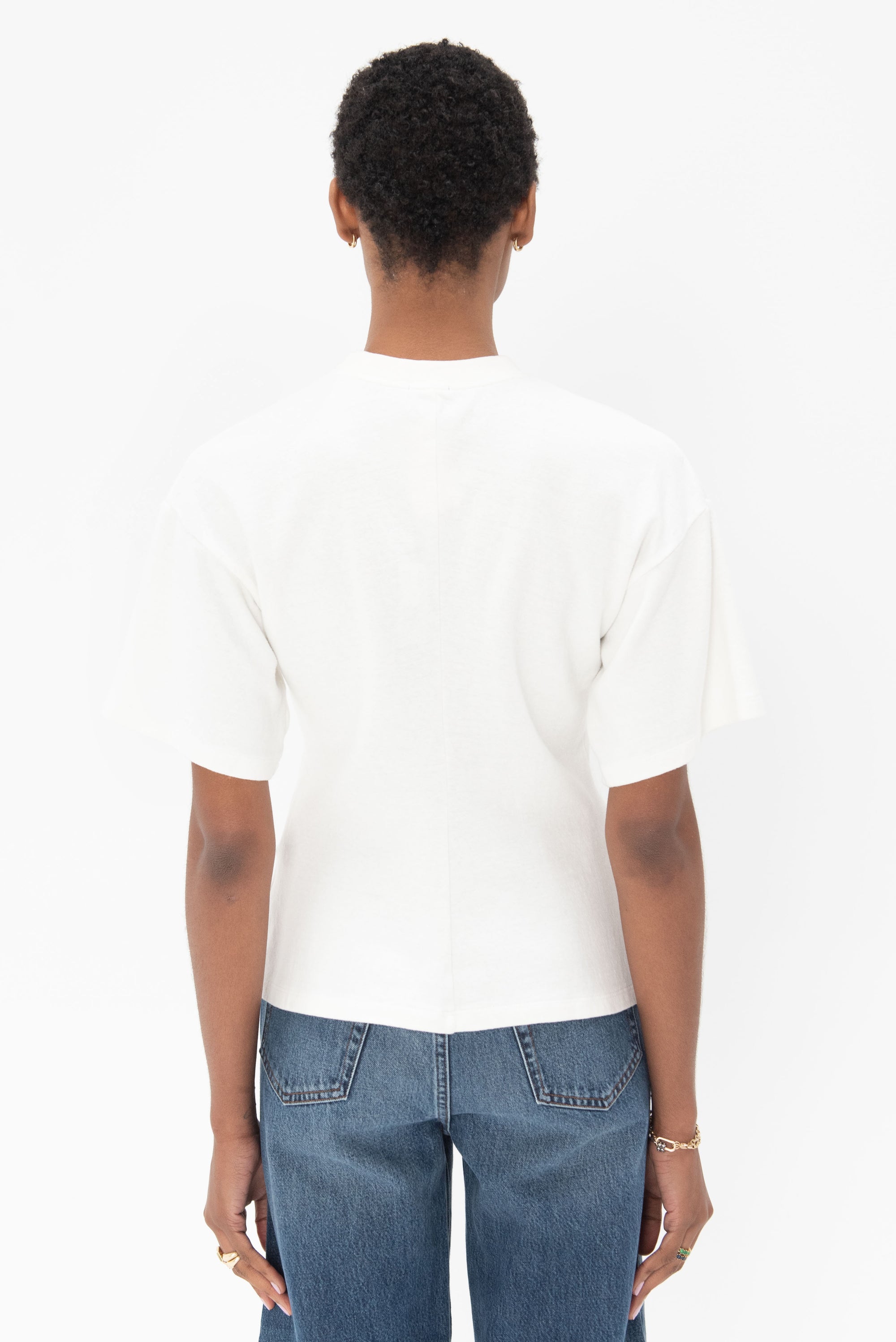 proenza schouler - Eco Cotton Waisted T-Shirt, White