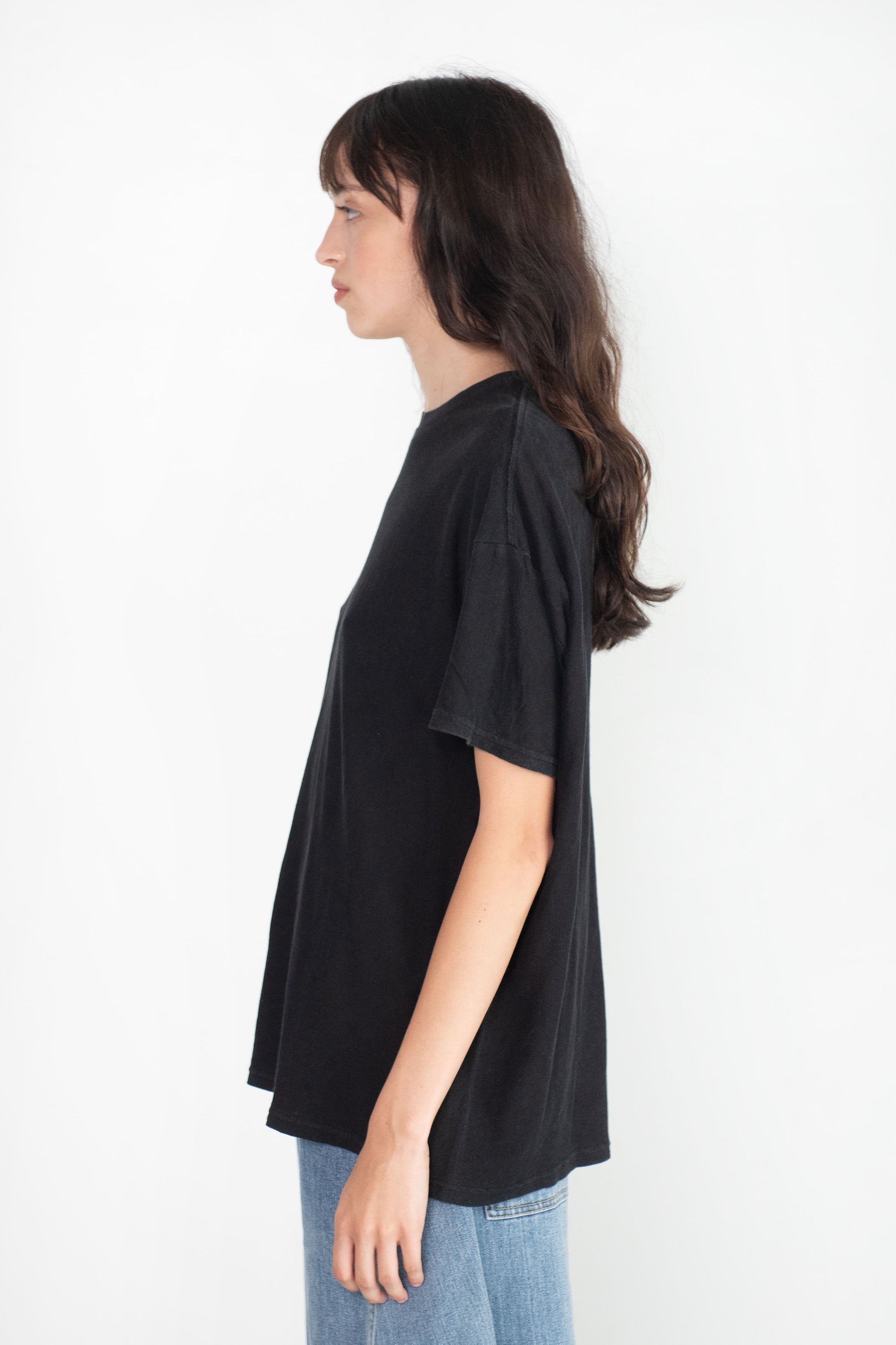 Raw Edge Boxy Tee – RubyClaire Boutique