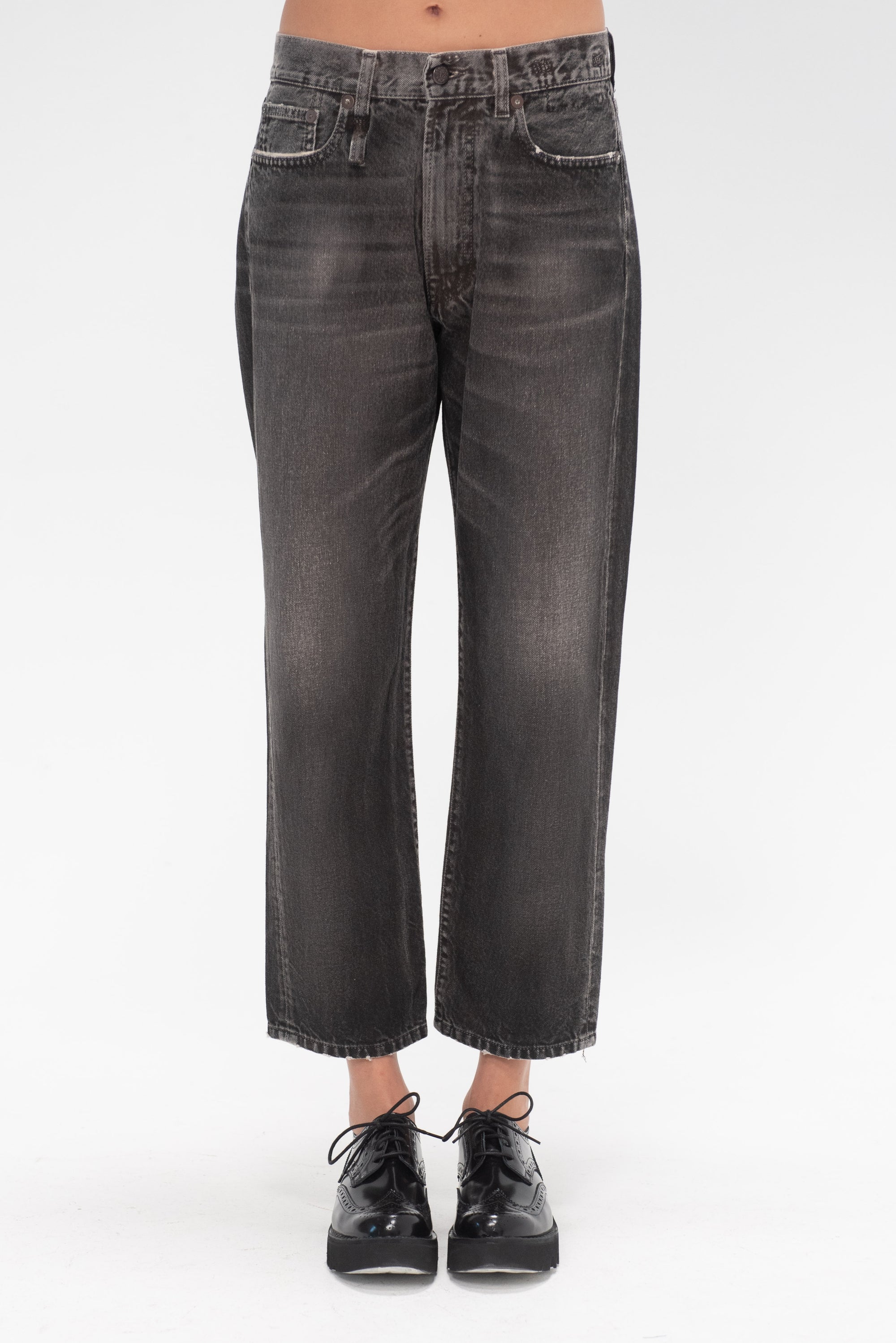 R13 - Boyfriend Jean, Mud Grey