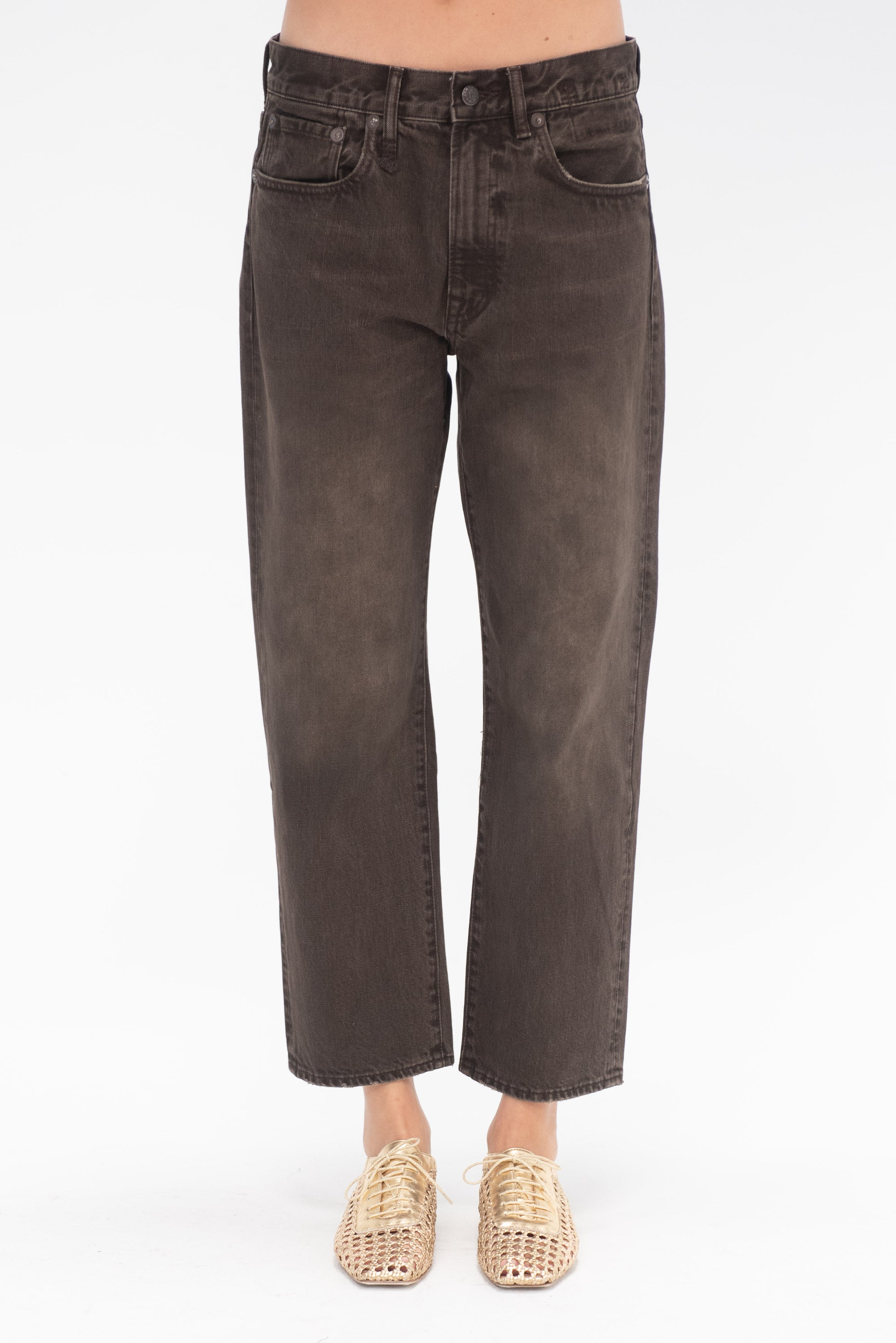 R13 - Boyfriend Jean, Vintage Chocolate Brown