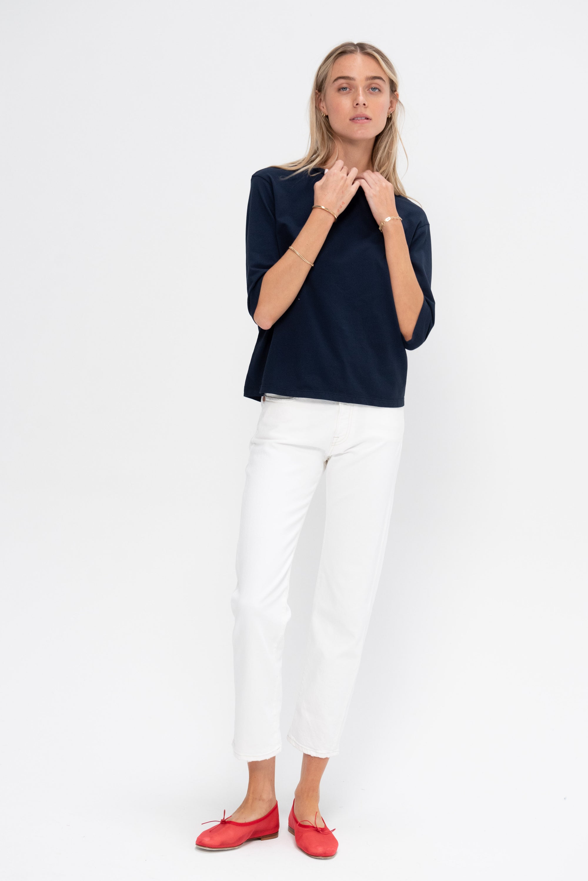 Romeo Jean, Aerin White Stretch