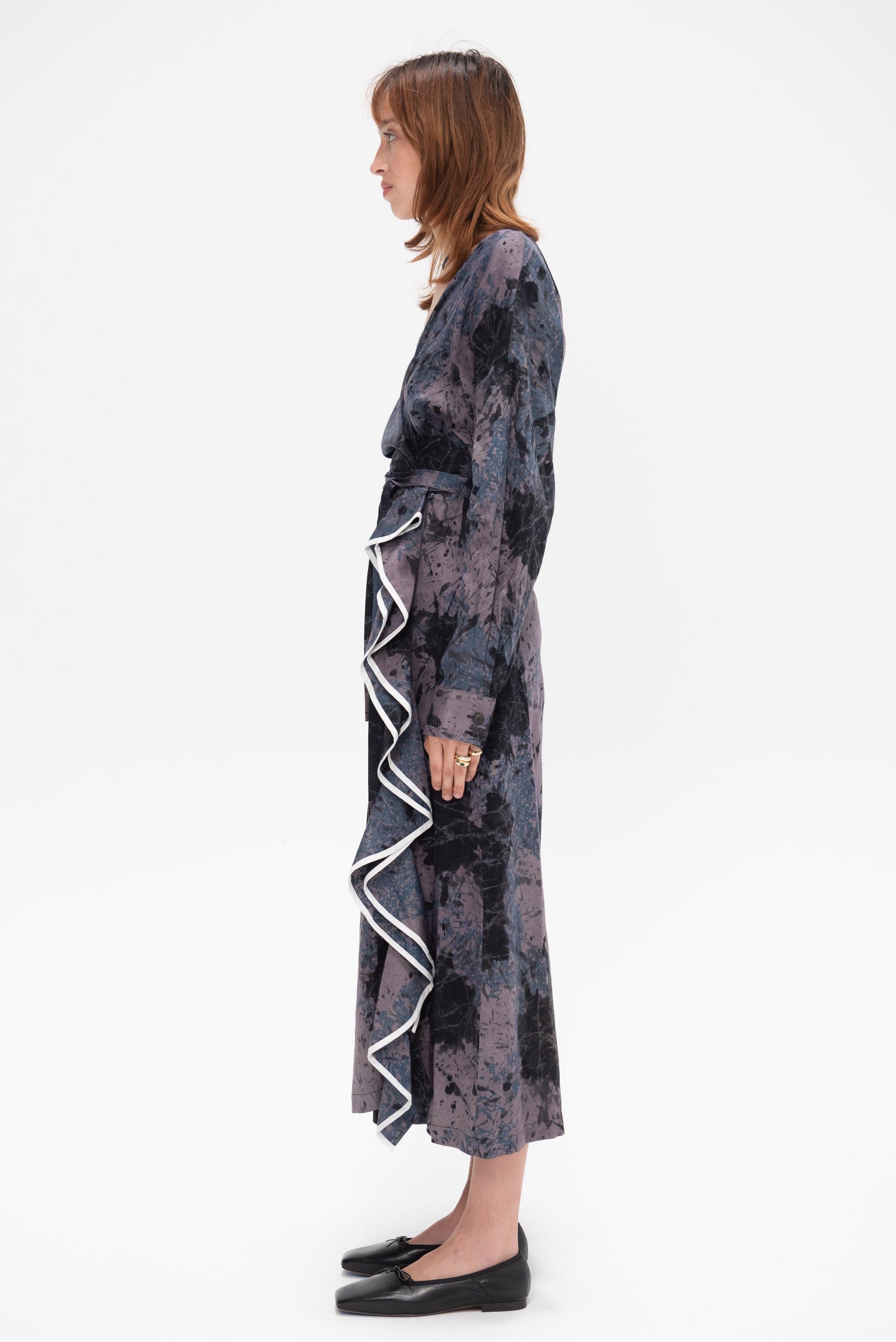 RACHEL COMEY - Camino Dress, Charcoal