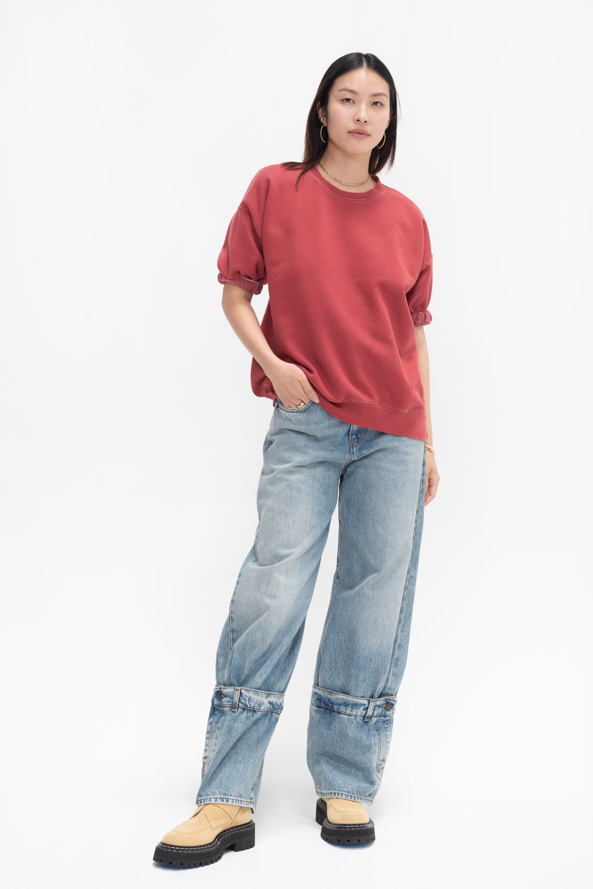 RACHEL COMEY - Stanza Sweatshirt, Rose