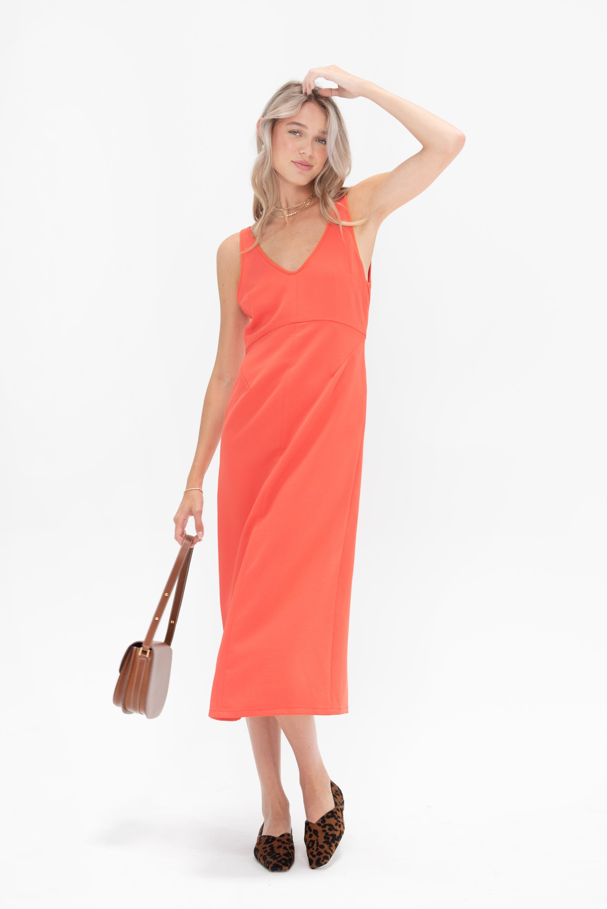 RACHEL COMEY - Prim Dress, Coral