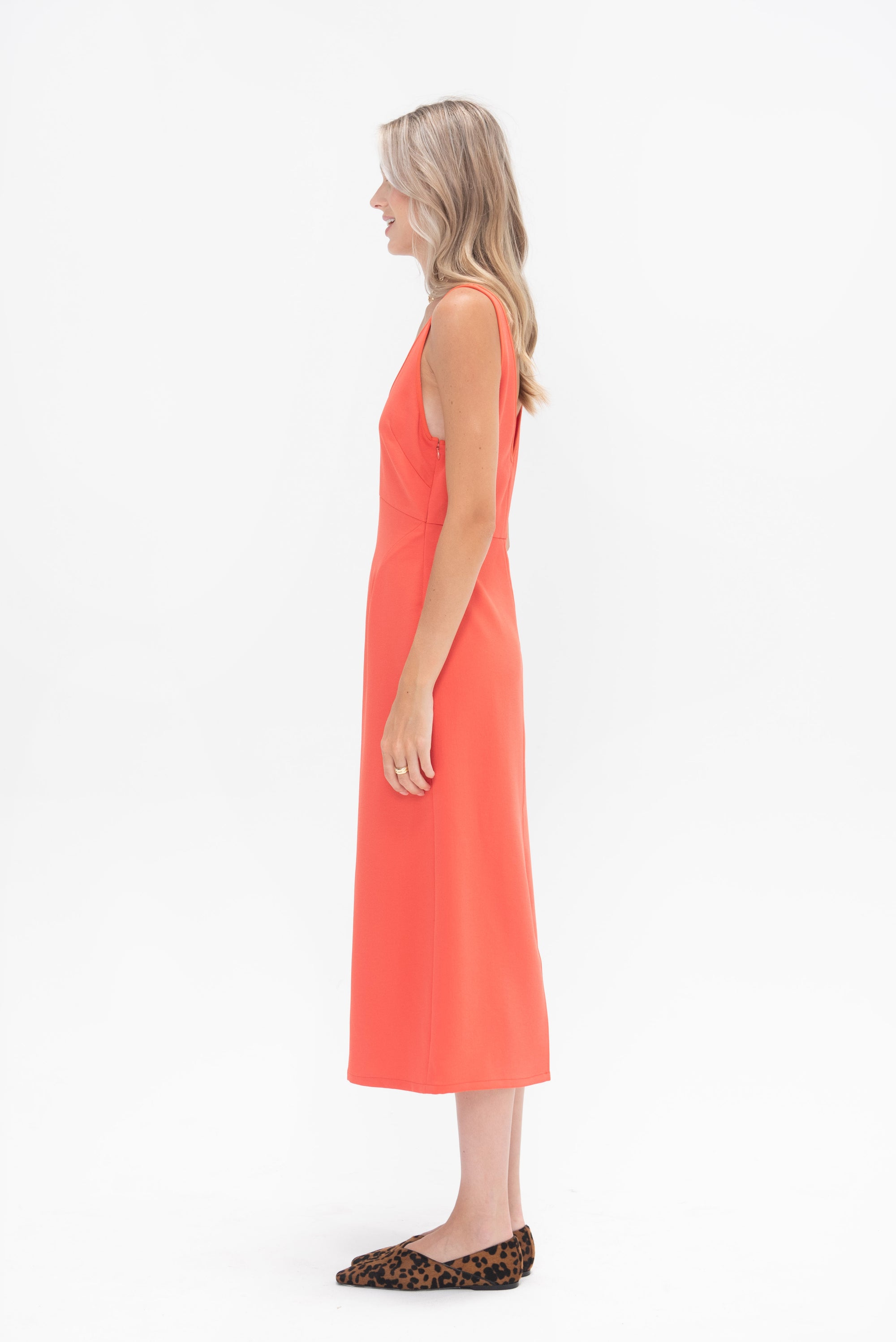 RACHEL COMEY - Prim Dress, Coral