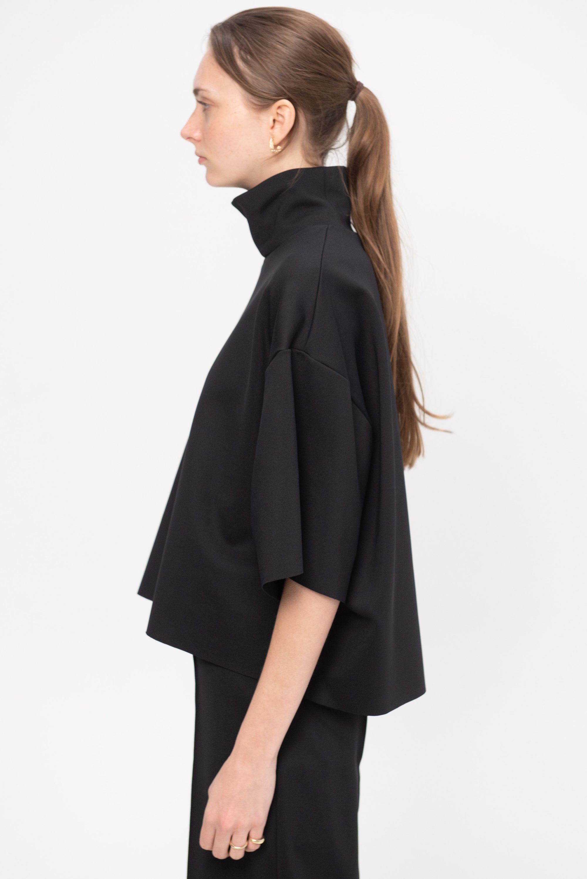 Boxy Turtleneck Top