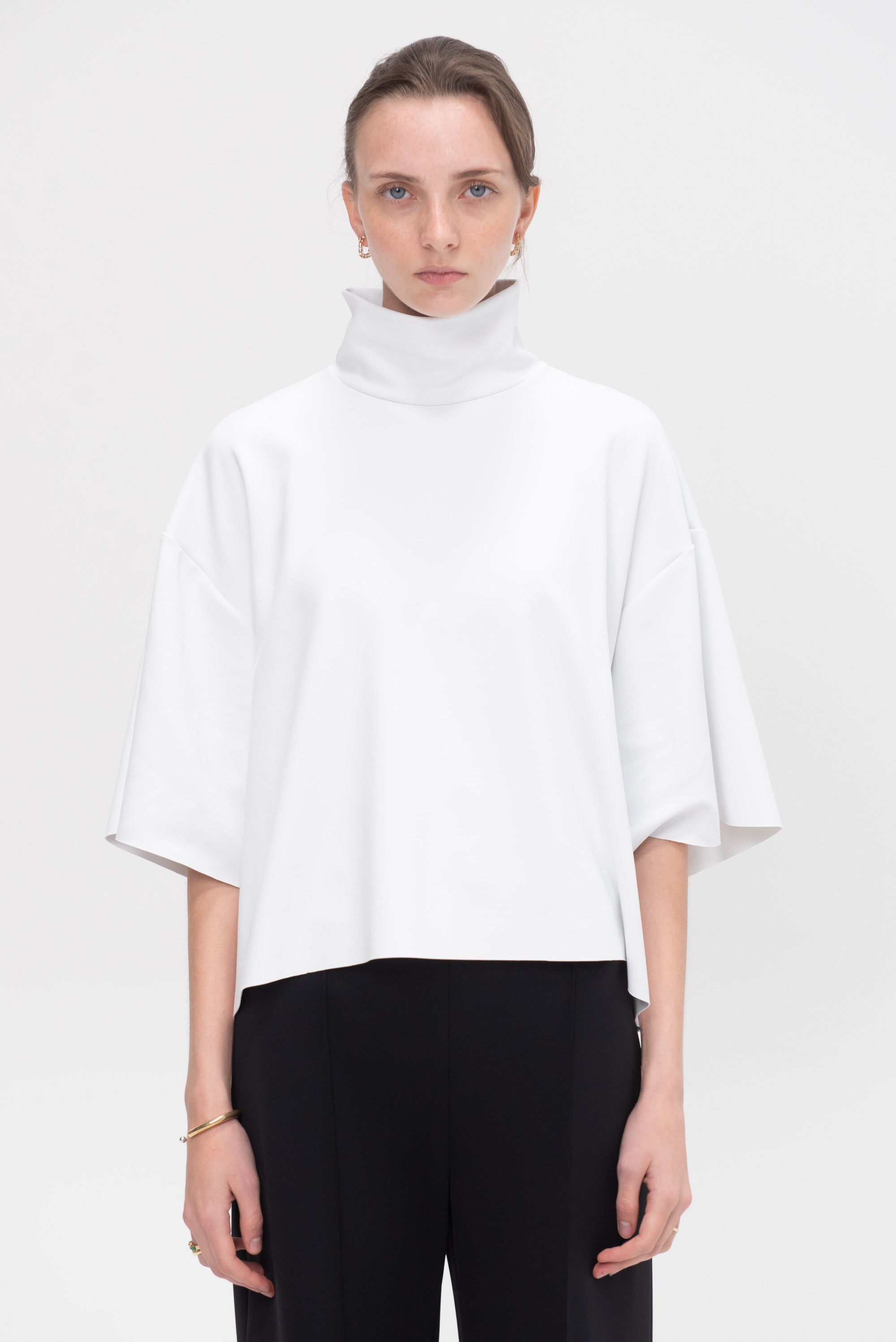 Boxy Turtleneck Top