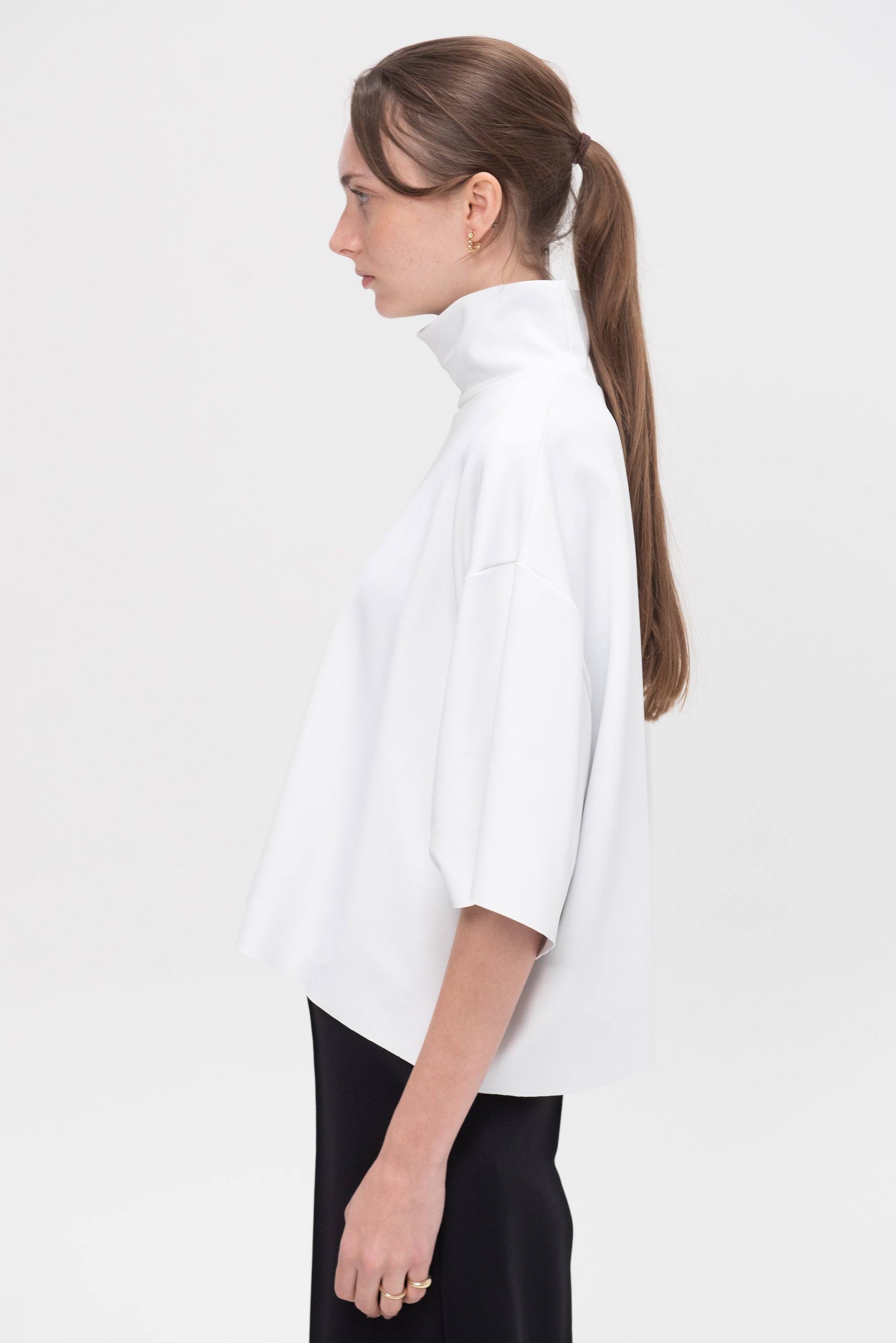 Boxy Turtleneck Top