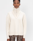 ROSETTA GETTY - Double Layer Pullover, Ivory