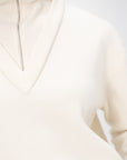 ROSETTA GETTY - Double Layer Pullover, Ivory