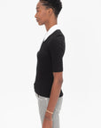 ROSETTA GETTY - Polo T-Shirt, Black & White