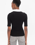 ROSETTA GETTY - Polo T-Shirt, Black & White