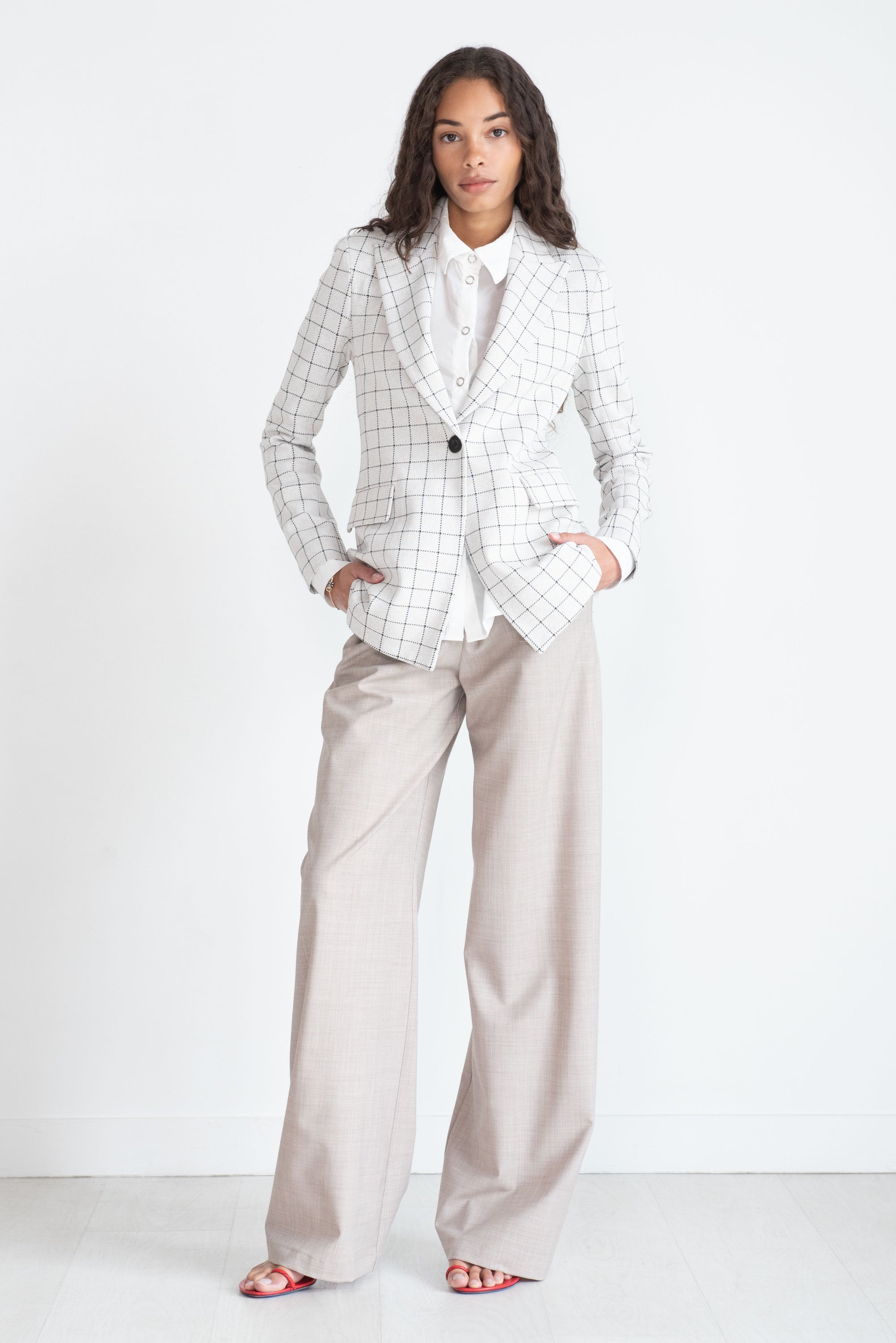 ROSETTA GETTY - Relaxed Pull On Pant, Turtledove