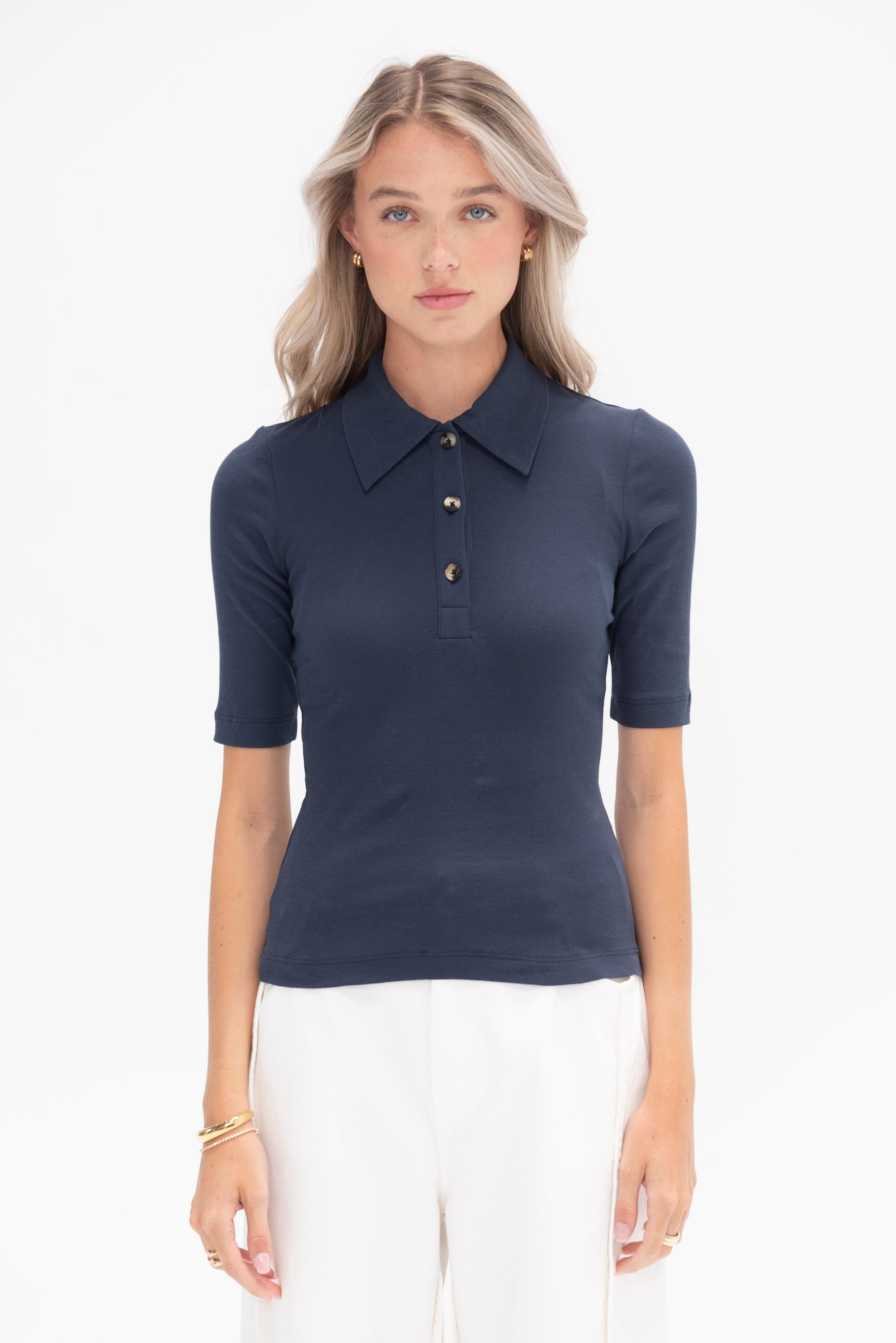 ROSETTA GETTY - Polo Shirt, Indigo