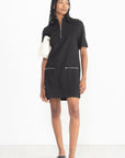 ROSETTA GETTY - Zip Up Shift Dress, Black