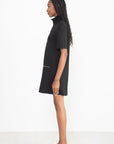 ROSETTA GETTY - Zip Up Shift Dress, Black