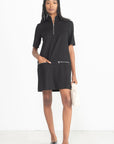 ROSETTA GETTY - Zip Up Shift Dress, Black