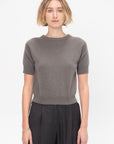 Short Sleeve Sweater, Mud