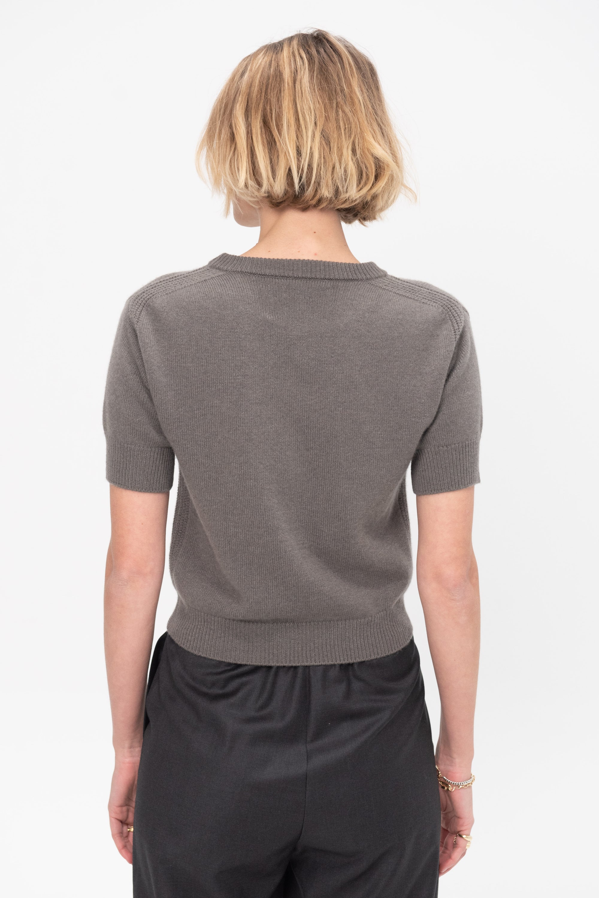 Short Sleeve Sweater, Mud