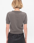 Short Sleeve Sweater, Mud