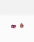 SAUER - Love Wins Earrings, Pink Tourmaline & Citrine